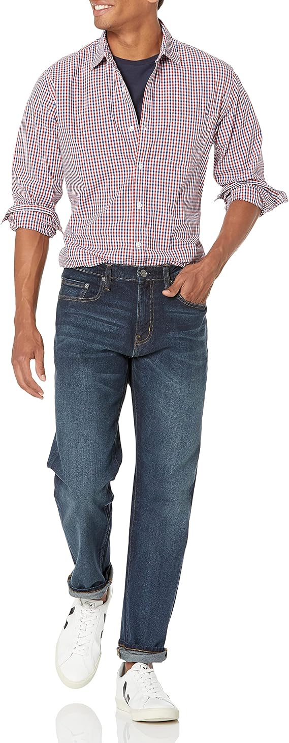 Essentials Men's Athletic-Fit Stretch Jeans