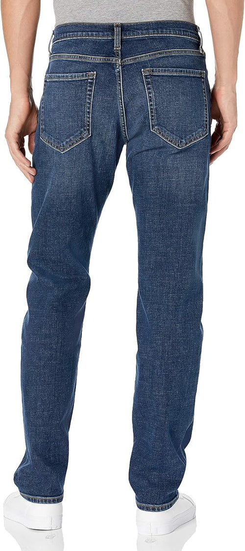 Essentials Mens Straight-Fit Stretch Jean